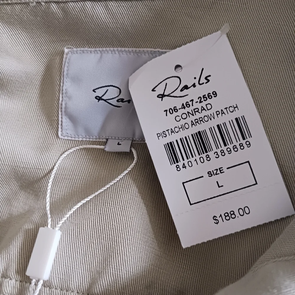 Rails Revolve Conrad Military Jacket in Pistachio Arrow Patch - Picture 16 of 16